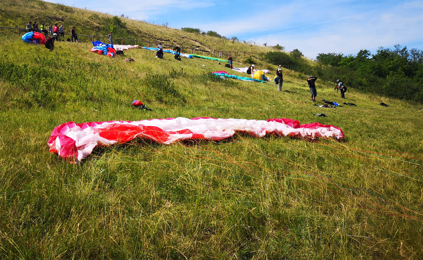 suspente et voile parapente